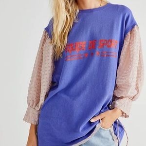 Free people just met tee in sport combo size M